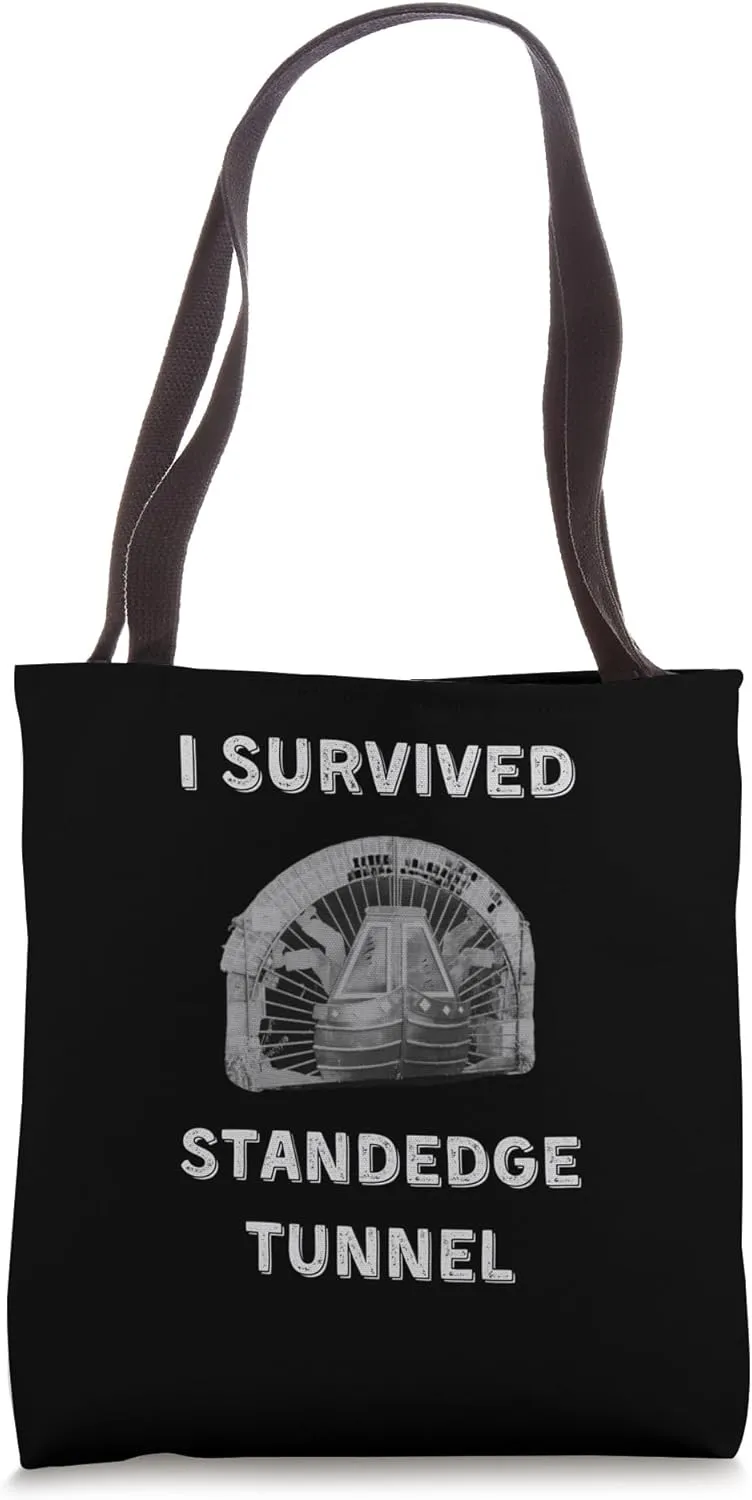 Vintage Narrowboat Canal Barge Standedge Tunnel Tote Bag