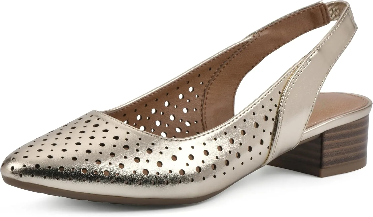 WHITE MOUNTAIN Women's Boronic Low Block Heel