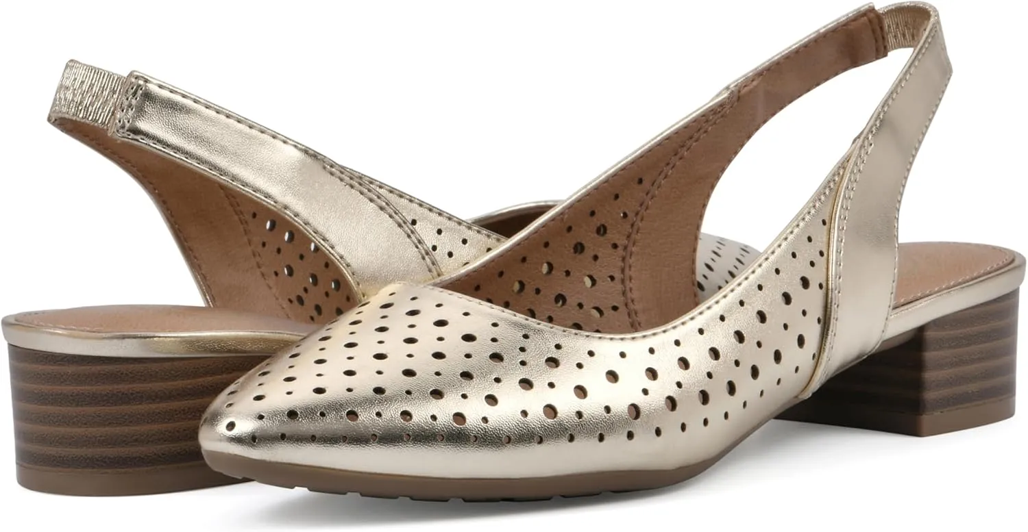 WHITE MOUNTAIN Women's Boronic Low Block Heel