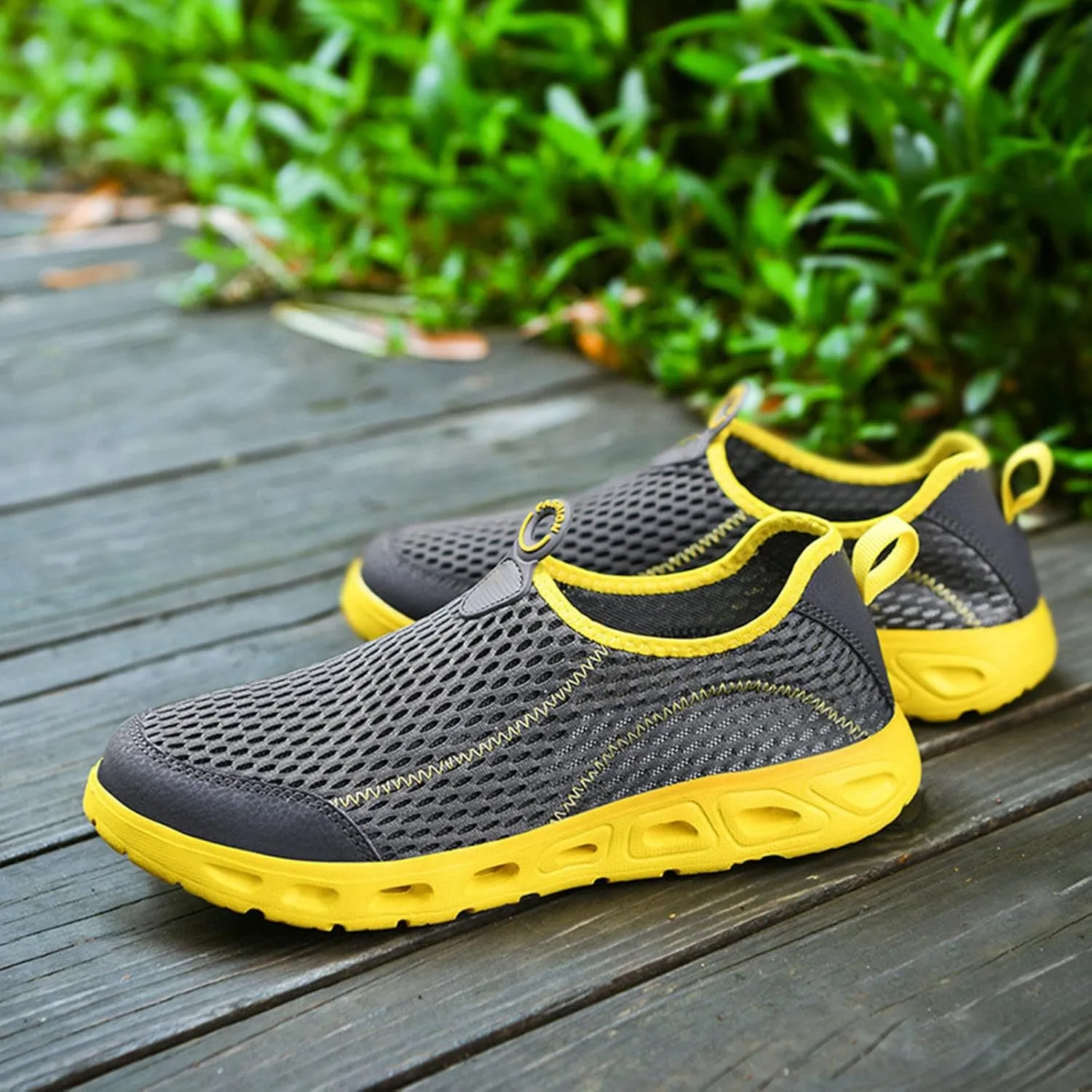 Wide Walking Shoes for Men Casual Sneaker Mesh Breathable Walking Shoe Comfortable & Light-Weight Stretch Shoes
