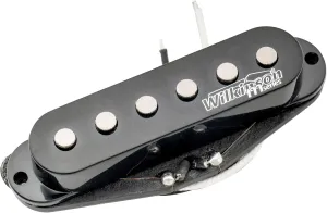 Wilkinson M Series High Output Alnico 5 Strat Single Coil Bridge Pickup for Stratocaster Electric Guitar, Black
