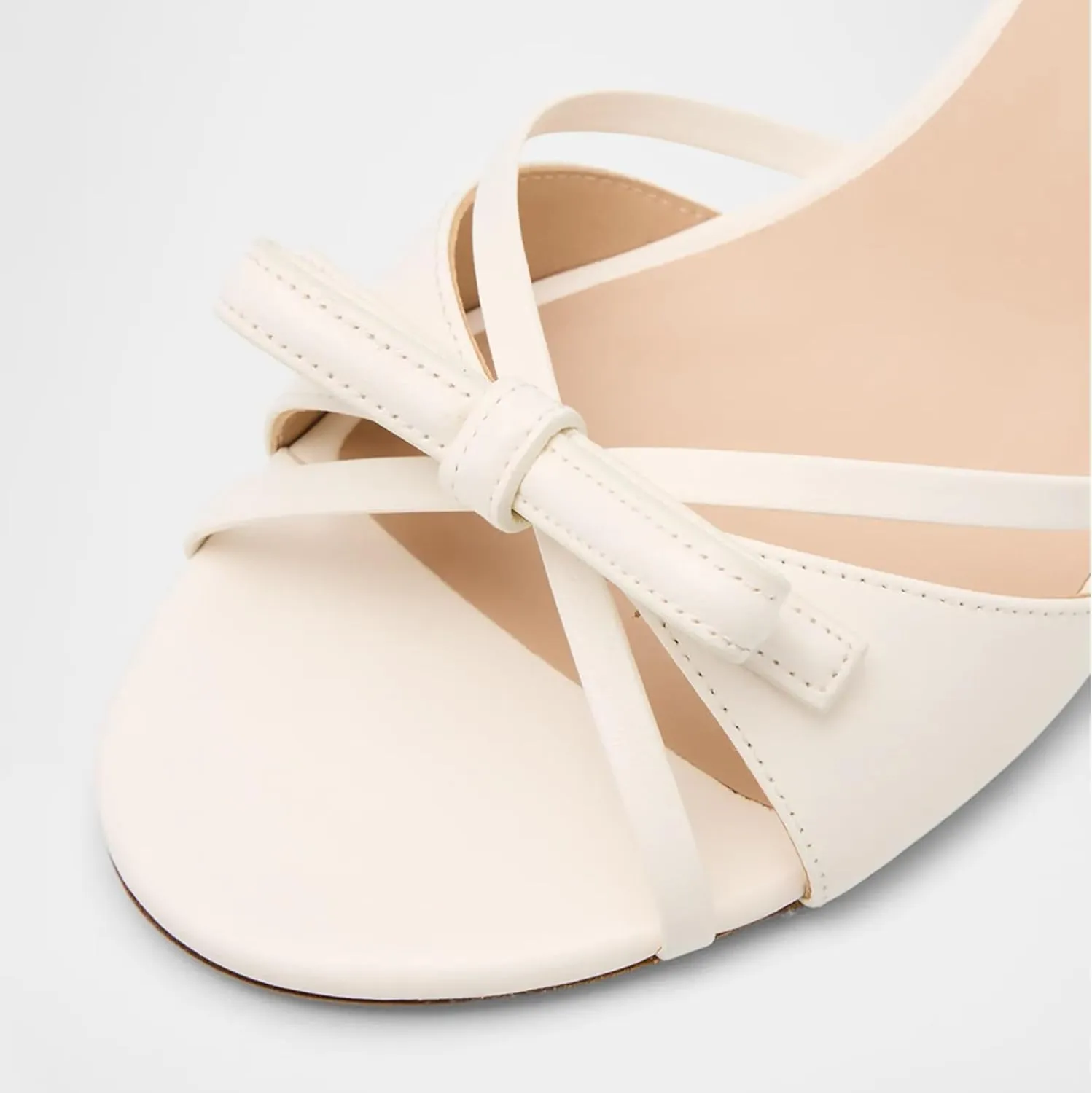 Women Heeled Sandals Mules Round Open Toe Bow Slides Low Kitten Heels Silp On Slippers Casual Stiletto Wedding Dress Slide Shoes