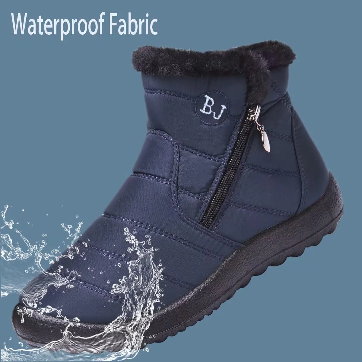Women Winter Snow Boots Warm Ankle Boots Anti-Slip Waterproof Winter Shoes Slip On Booties Sneakers