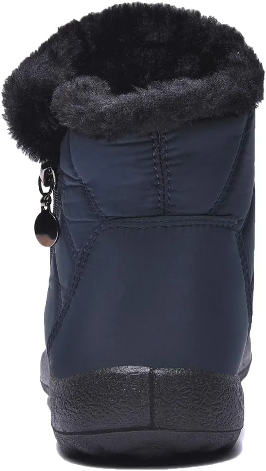 Women Winter Snow Boots Warm Ankle Boots Anti-Slip Waterproof Winter Shoes Slip On Booties Sneakers
