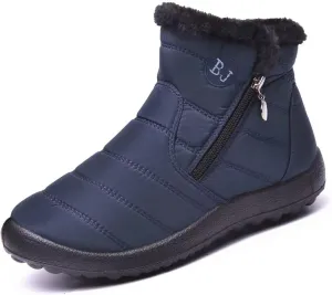 Women Winter Snow Boots Warm Ankle Boots Anti-Slip Waterproof Winter Shoes Slip On Booties Sneakers