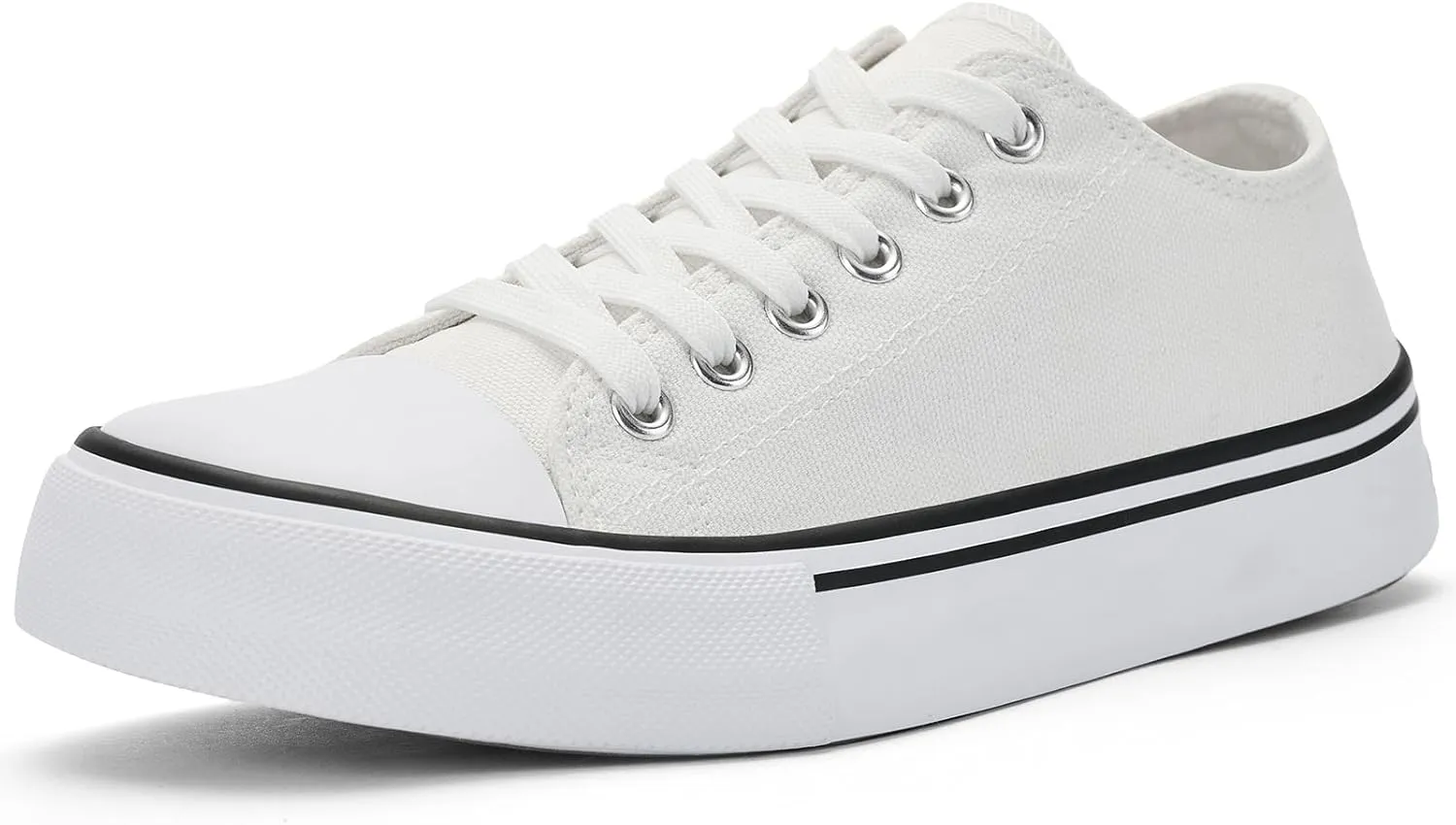 Women's Canvas Tennis Casual Walking for Women Fashion Sneaker Wide Toe Shoes