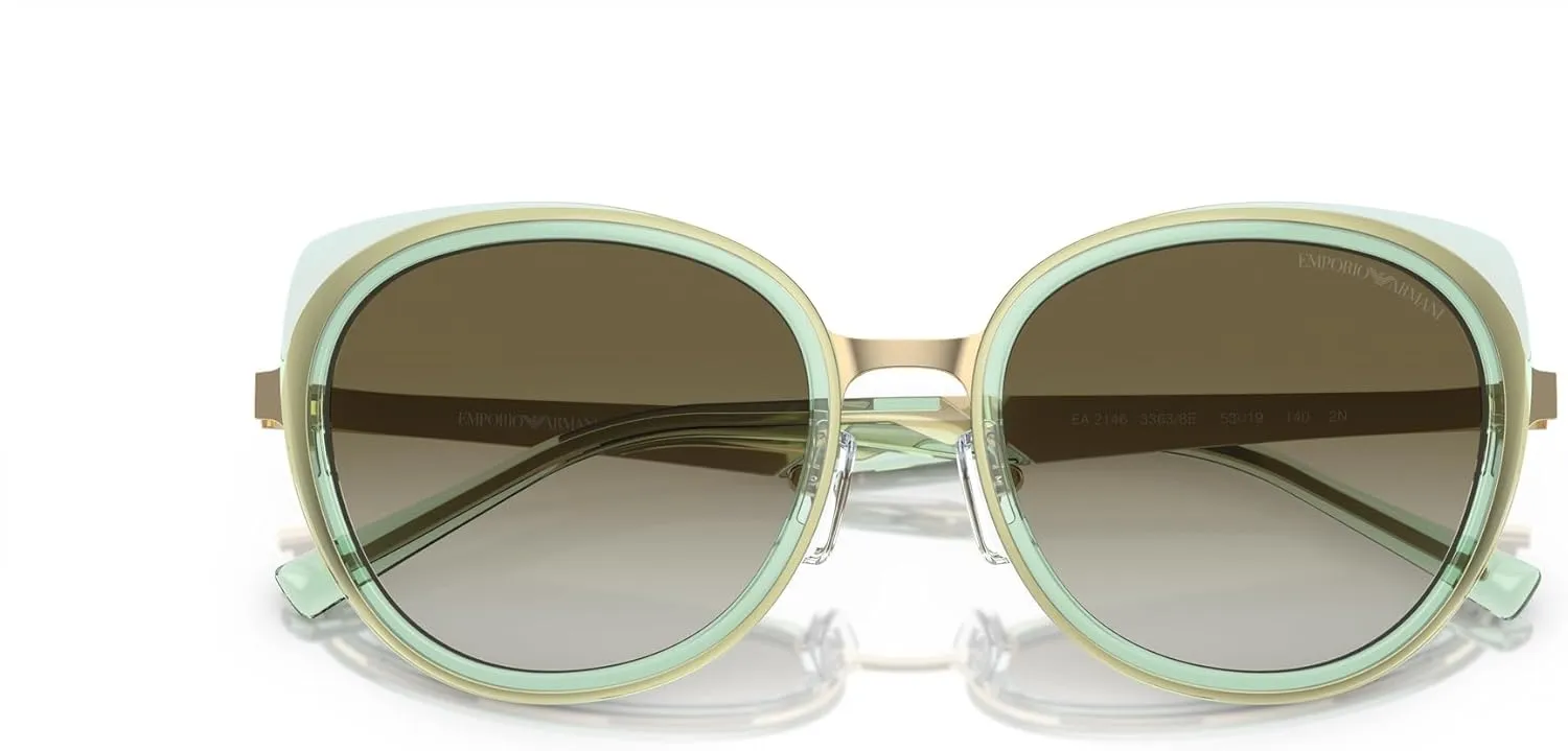 Women's Ea2146 Round Sunglasses