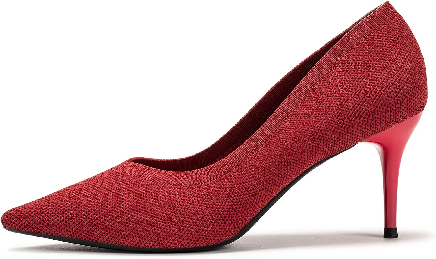 Womens Low Heel Pointed Toe Pump Shoes