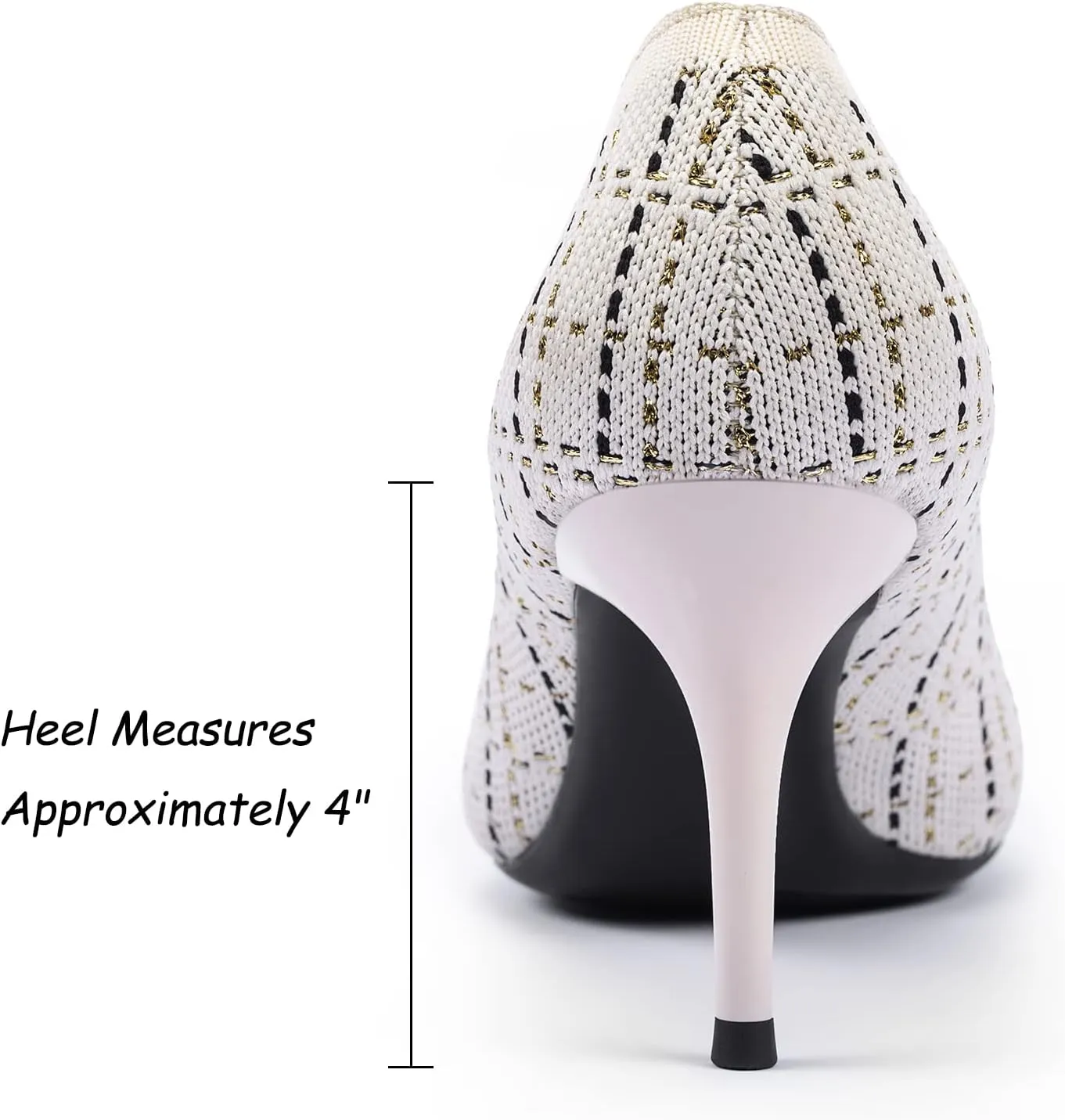 Womens Low Heel Pointed Toe Pump Shoes