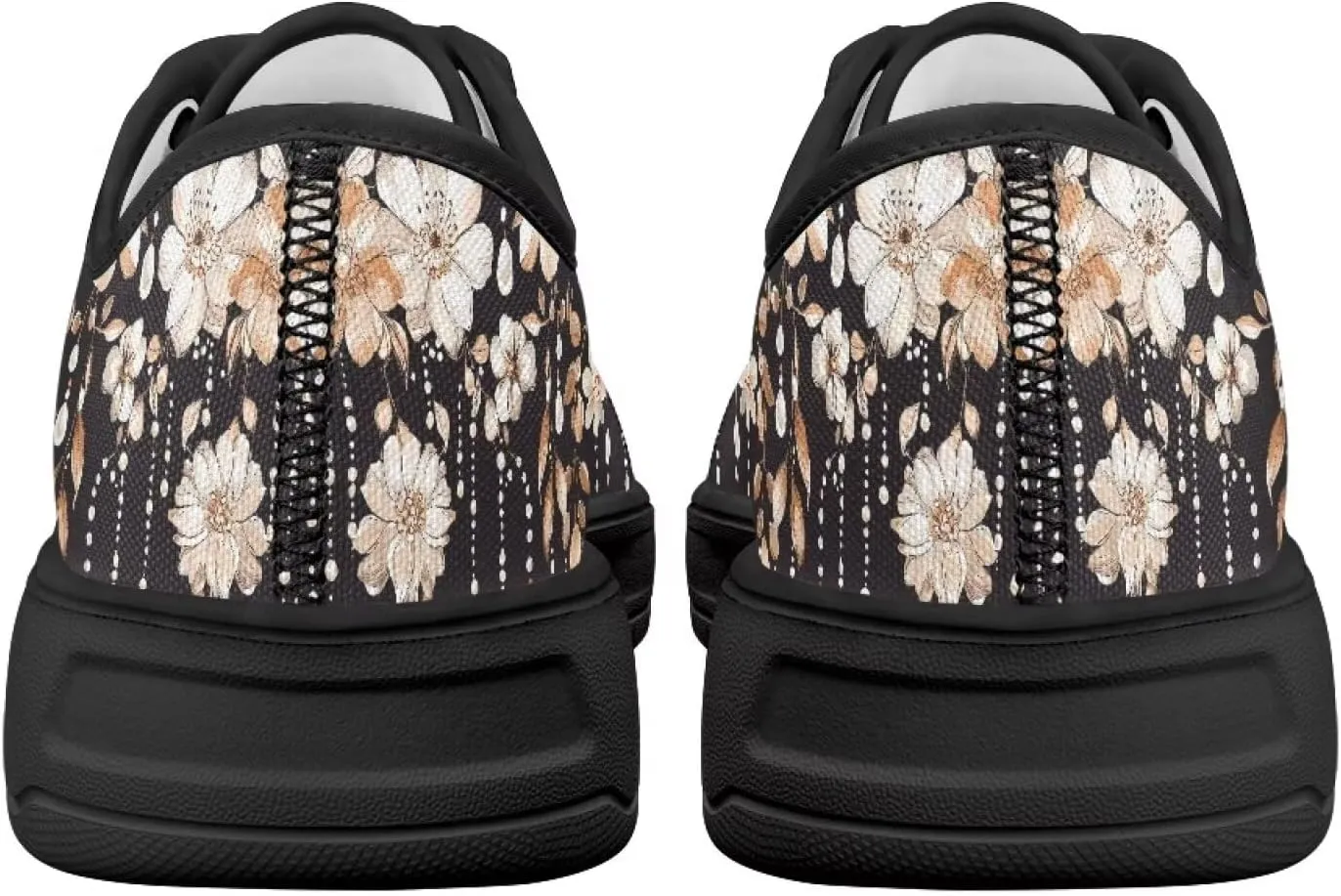 Womens Low Top Canvas Shoes Lace up Comfortable Sneakers Low-top Casual Tennis Walking Shoes SizeUS 6-13.5