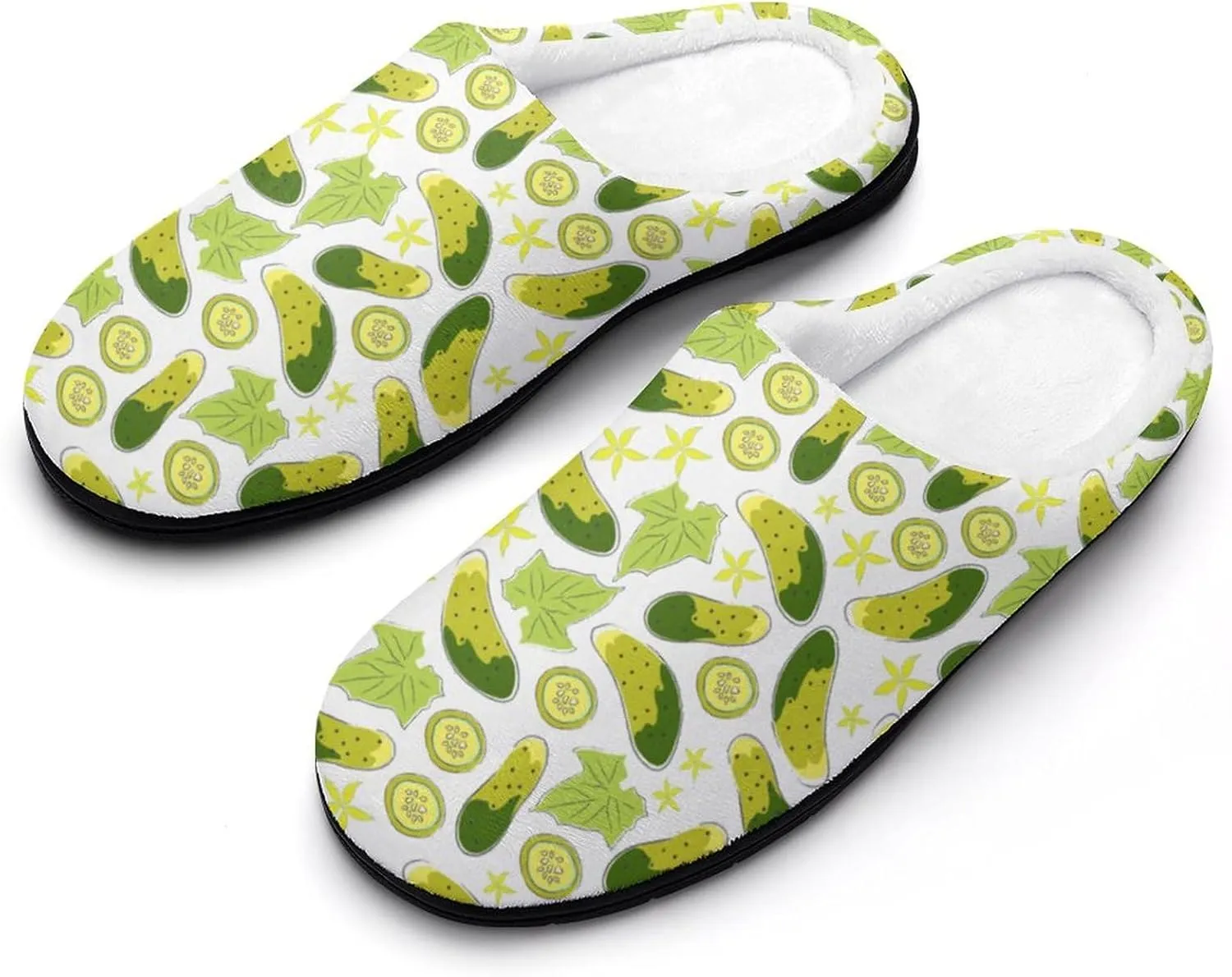 Womens Memory Foam Slippers Slip-On Shoes Ladies Halloween Slippers Warm Cotton House Slippers Indoor Outdoor Slippers