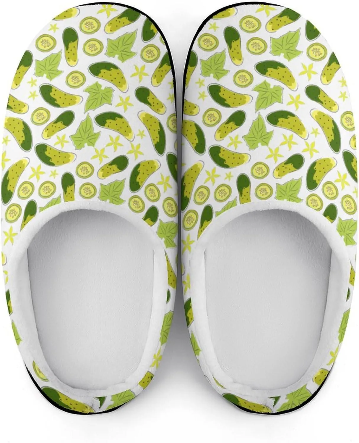 Womens Memory Foam Slippers Slip-On Shoes Ladies Halloween Slippers Warm Cotton House Slippers Indoor Outdoor Slippers