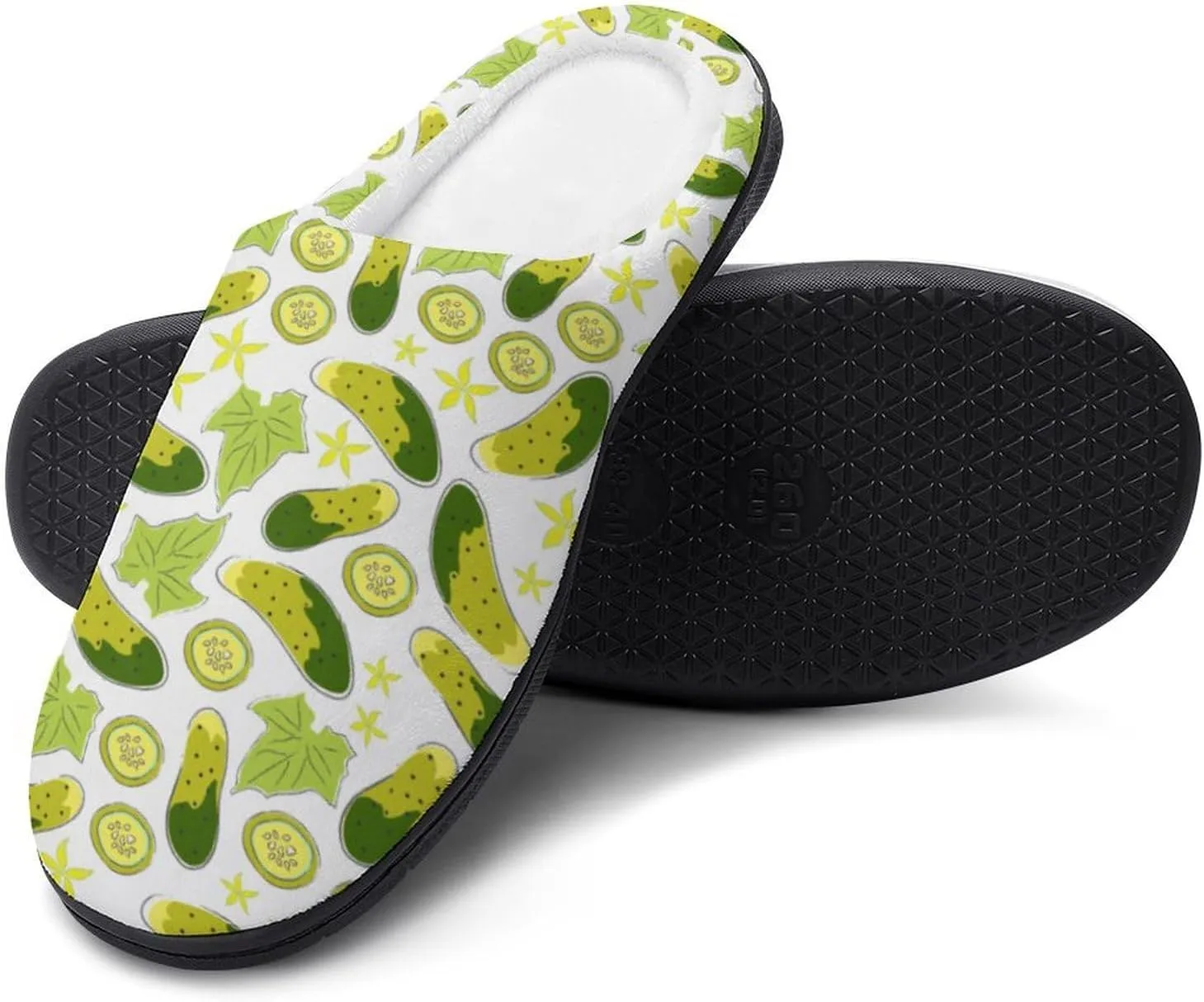 Womens Memory Foam Slippers Slip-On Shoes Ladies Halloween Slippers Warm Cotton House Slippers Indoor Outdoor Slippers