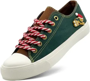 Women’s Men’s Canvas Sneakers Low Top Shoes for Women Men Classic Lace Up Canvas Sneakers Fashion Walking Running Sneakers Casual Tennis Shoes Lightweight Comfortable