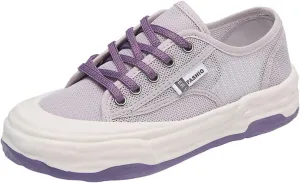Women's Mesh Cutout Cloth Platform Sneakers Fashion Round Toe Comfort Breathable Lace Up Chunky Increase Casual Walking Sport Shoes for Work Workout