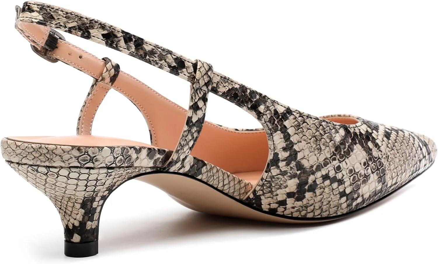 Women's Pumps, Pointed Toe Ankle Strap Heels Shoes for Women Fashion Solid Buckle Kitten Heel Pump