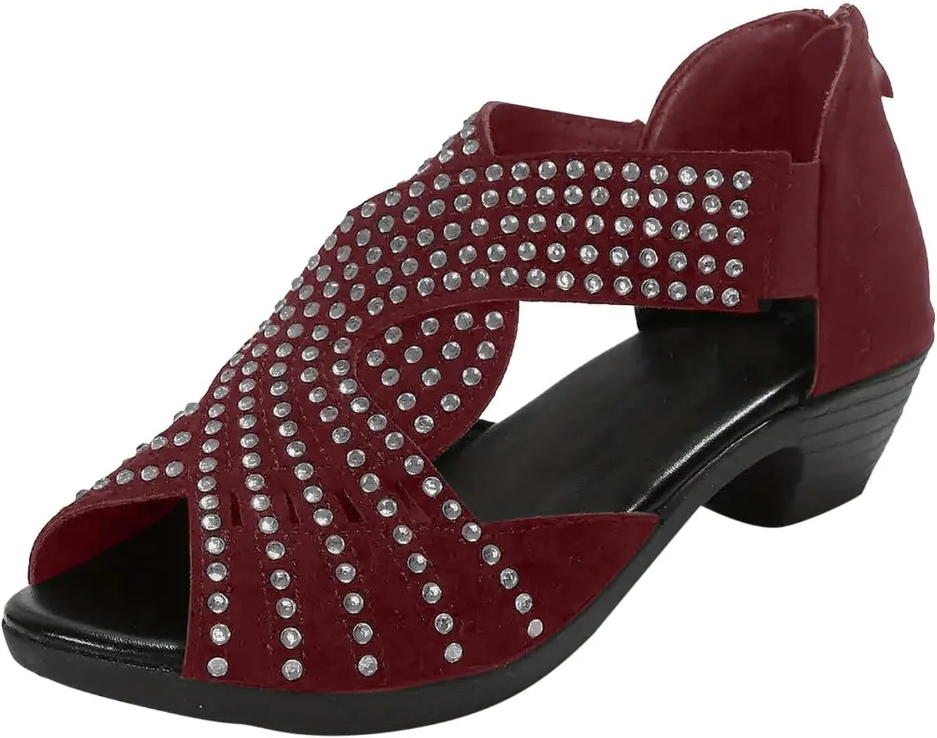 Womens Sandals Bachata Performance Dance Shoes Summer Sparkly Bling Bohemian Sandal Beach Sandals Orthopedic Sandal