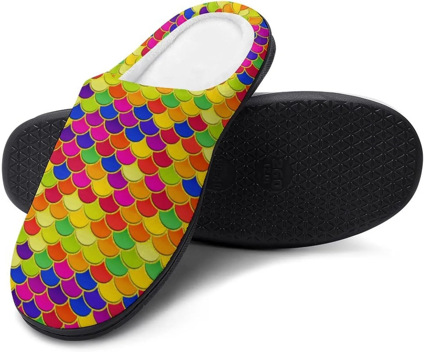 Womens Slippers Comfy Bedroom Slip-On Shoes Ladies Halloween Slippers Warm Cotton Clog House Slippers Indoor Outdoor