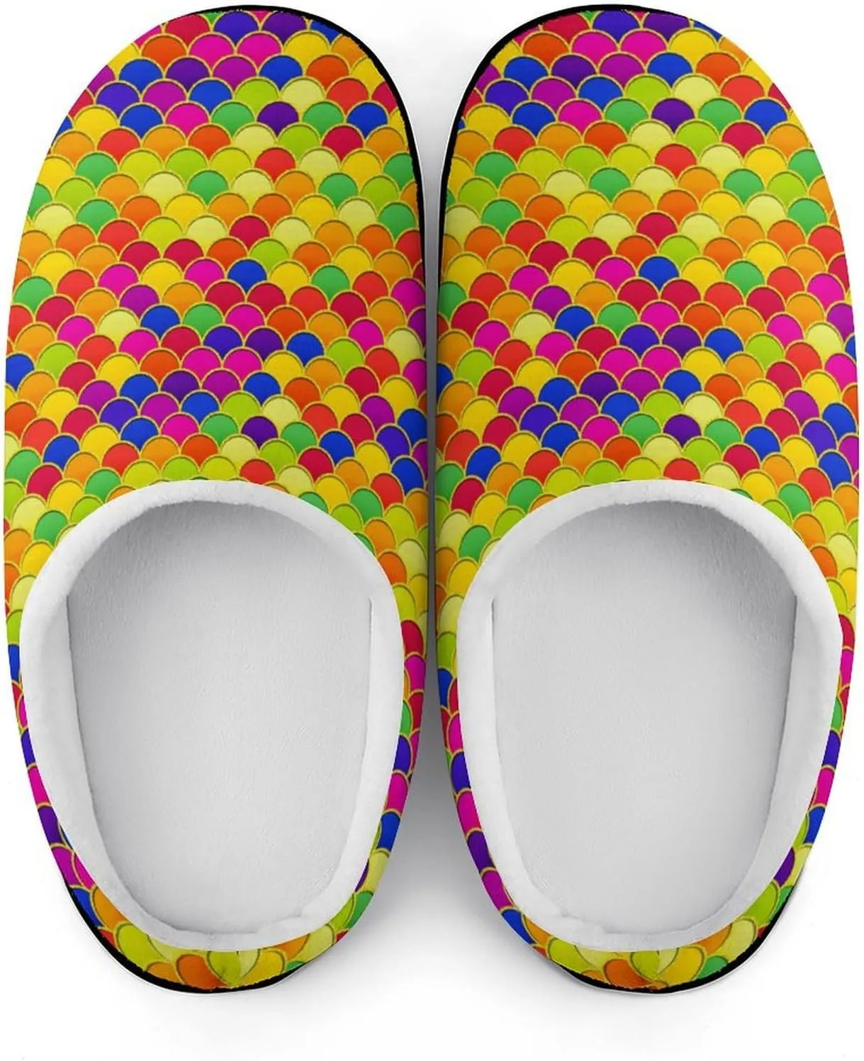 Womens Slippers Comfy Bedroom Slip-On Shoes Ladies Halloween Slippers Warm Cotton Clog House Slippers Indoor Outdoor
