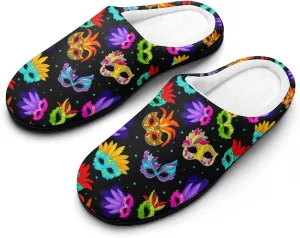Womens Slippers Soft Bedroom Slip-On Shoes Men's Halloween Cute Ghosts Slippers Cotton House Slippers Indoor Outdoor