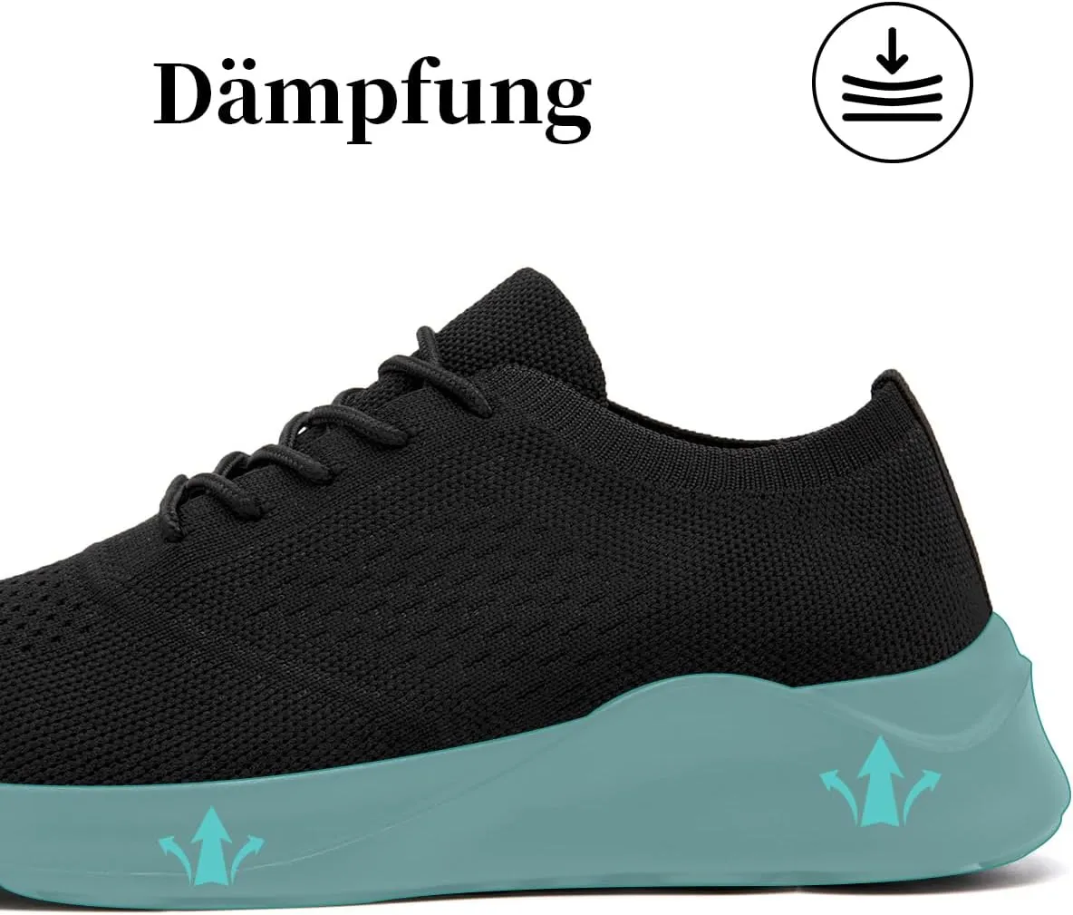 Womens Walking Shoes Tennis Slip On Sneakers Running Sport Workout Gym Shoes Athletic Non Slip Breathable Lightweight Fashion Casual Black US 6 to US 11.5