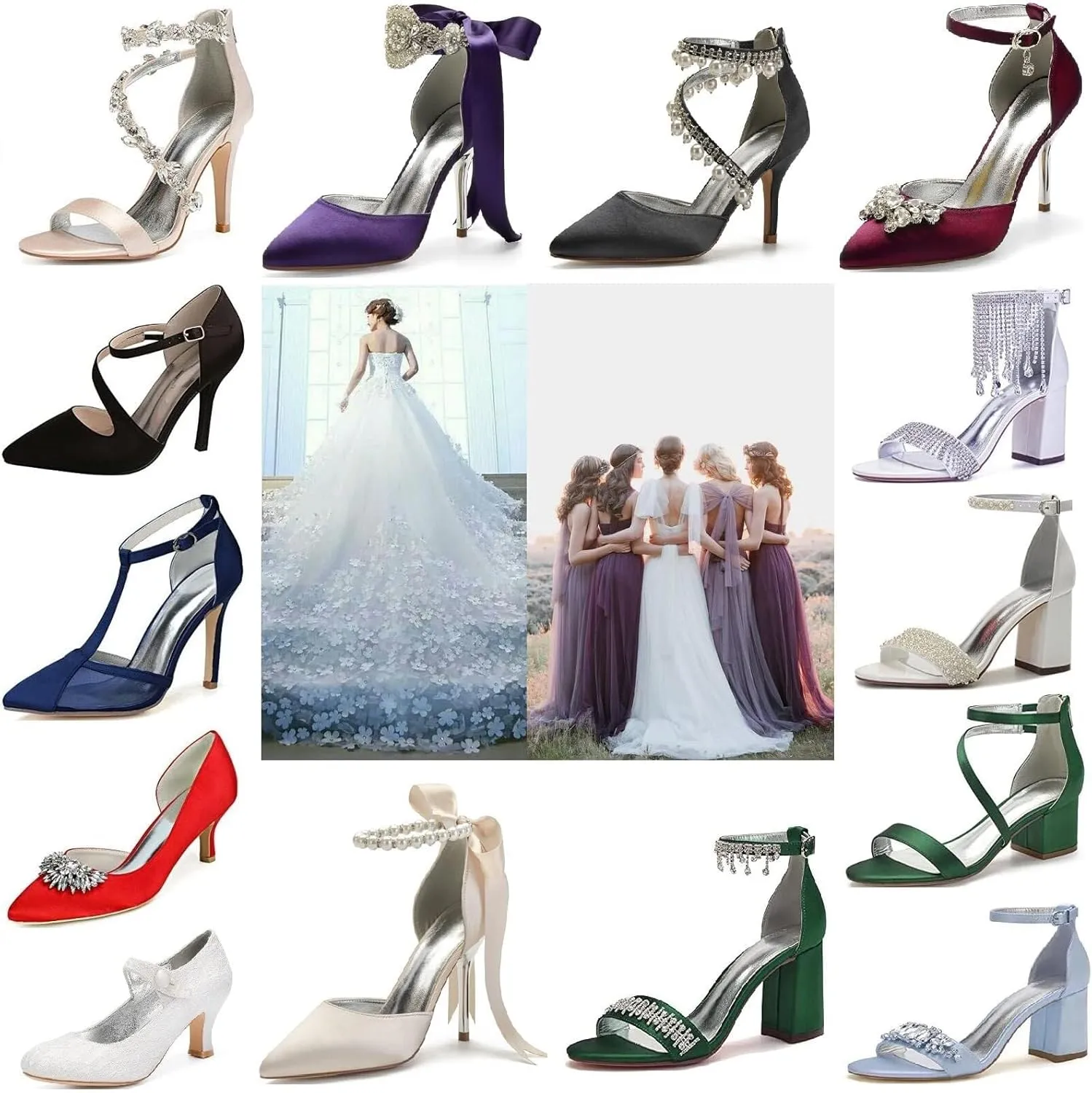 Womens Wedding Shoes Women's 4 Inches Platform Stiletto High Heels Peep Toe Wedding Shoes Party Bridesmaid Shoes for Wedding Evening Party Cocktail Dance,Burgundy,6.5 US