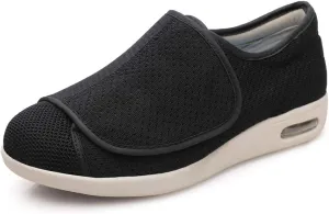 Women's Wide Width Shoes - Walking Adjustable Wide Comfort Women’s Diabetes Shoes for Diabetic Edema Plantar Fasciitis Bunions Arthritis Swollen Feet