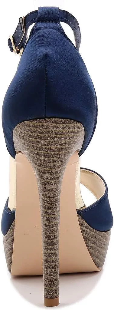 YooPrettyz Women Peep Toe Dress High Heel Ankle Strap Prom Shoes Wedding Platform Pumps
