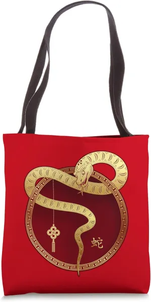Zen Taiji Lucky Money Red Pocket Snake Year New Year Pj Top Tote Bag