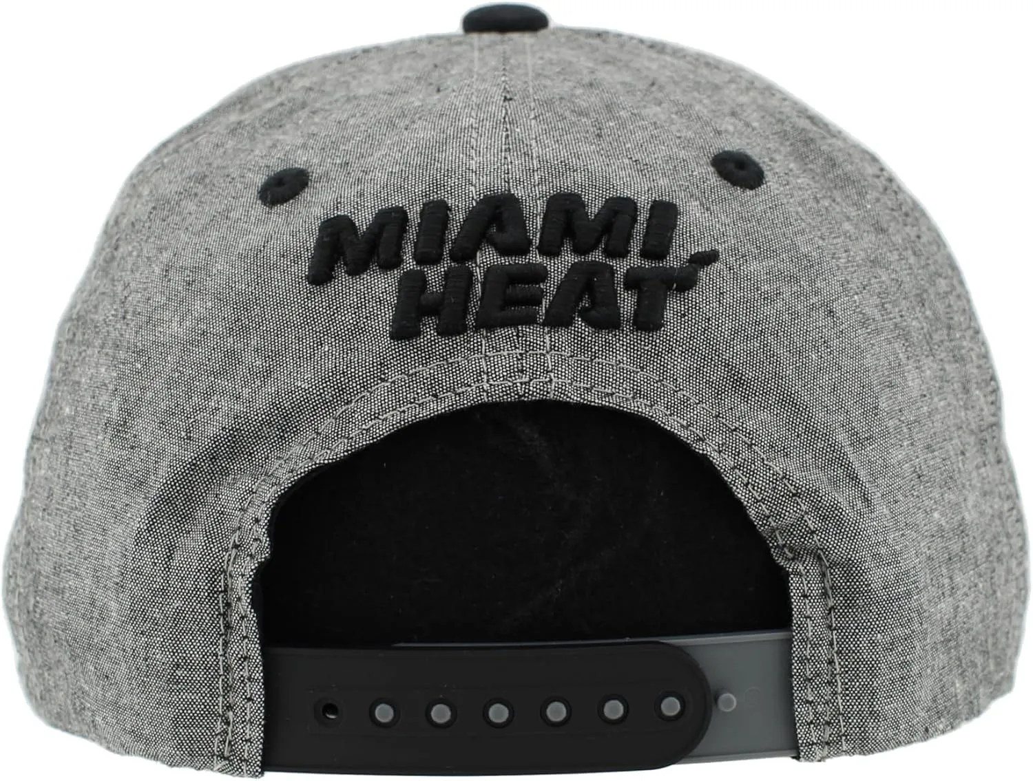 ZHATS NBA Officially Licensed Adjustable Snapback Hat Heather Black