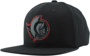 ZHATS NHL Officially Licensed Adjustable Snapback Hat Flat Bill Z11 Black Element